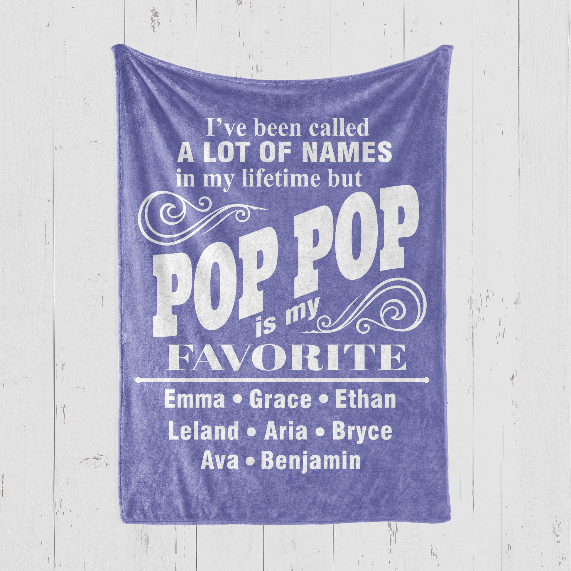 Pop Pop is My Favorite Name Blanket