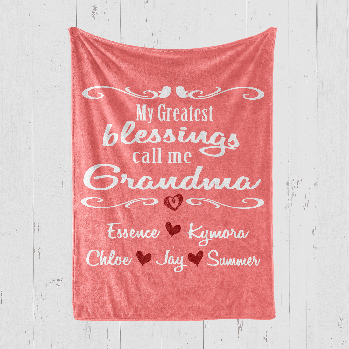 My Greatest Blessings Call Me Grandma Blanket