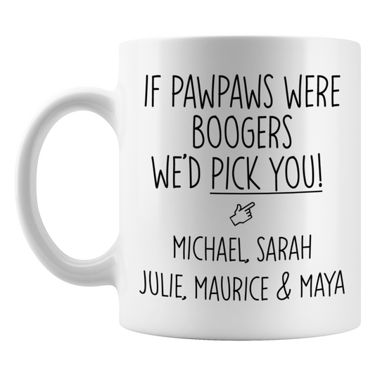 If Pawpaws were Boogers We'd Pick You Mug