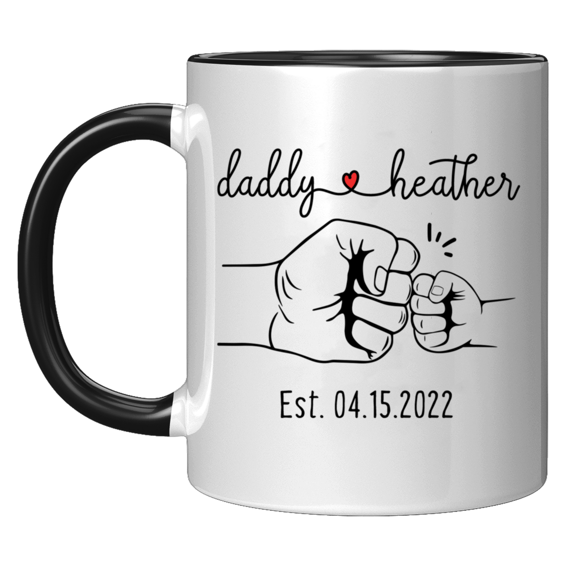 Daddy and Child Fist Bump Mug