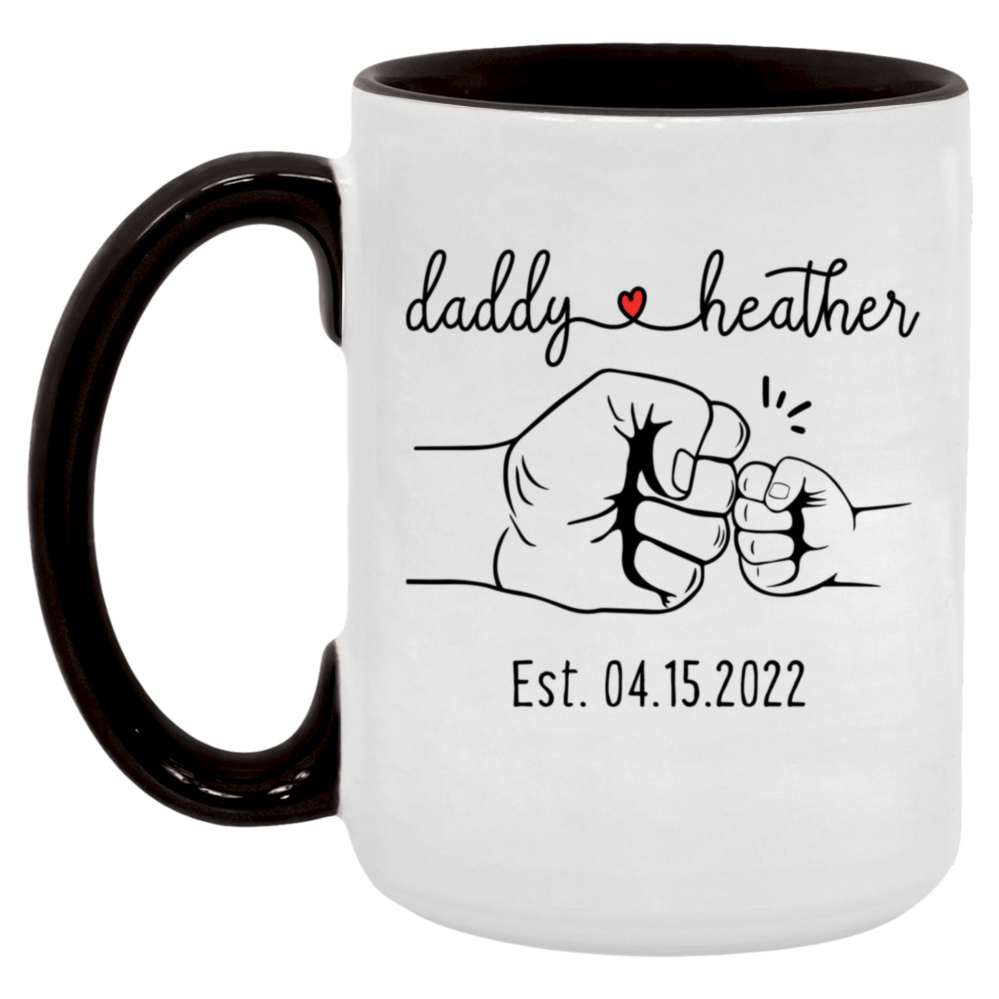 Daddy and Child Fist Bump Mug