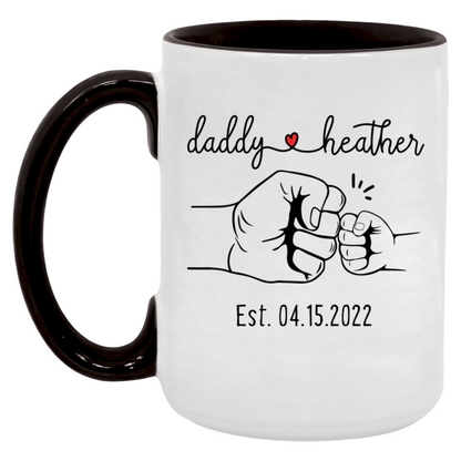 Daddy and Child Fist Bump Mug