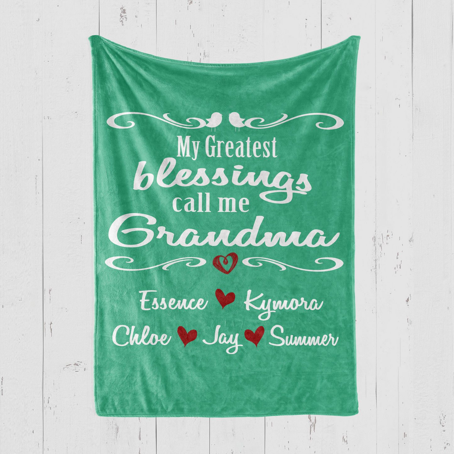 My Greatest Blessings Call Me Grandma Blanket