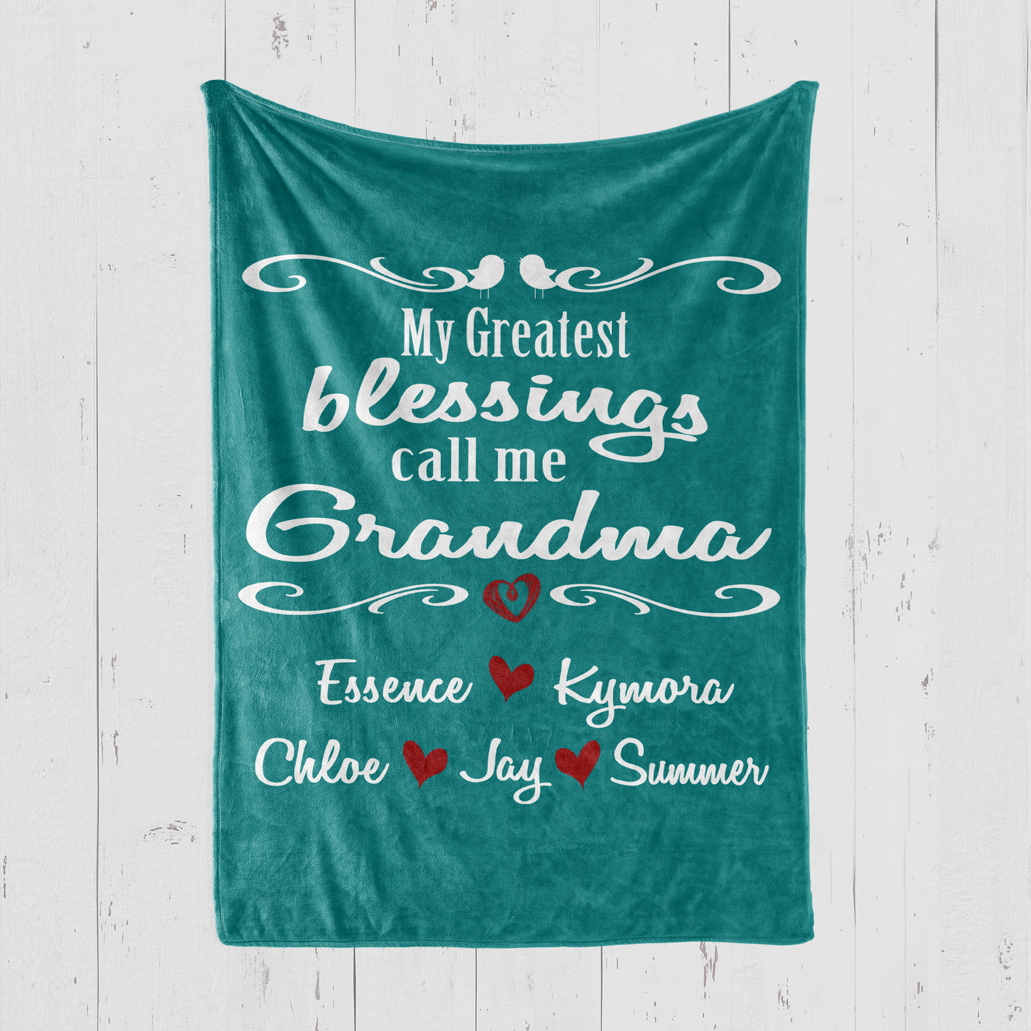 My Greatest Blessings Call Me Grandma Blanket