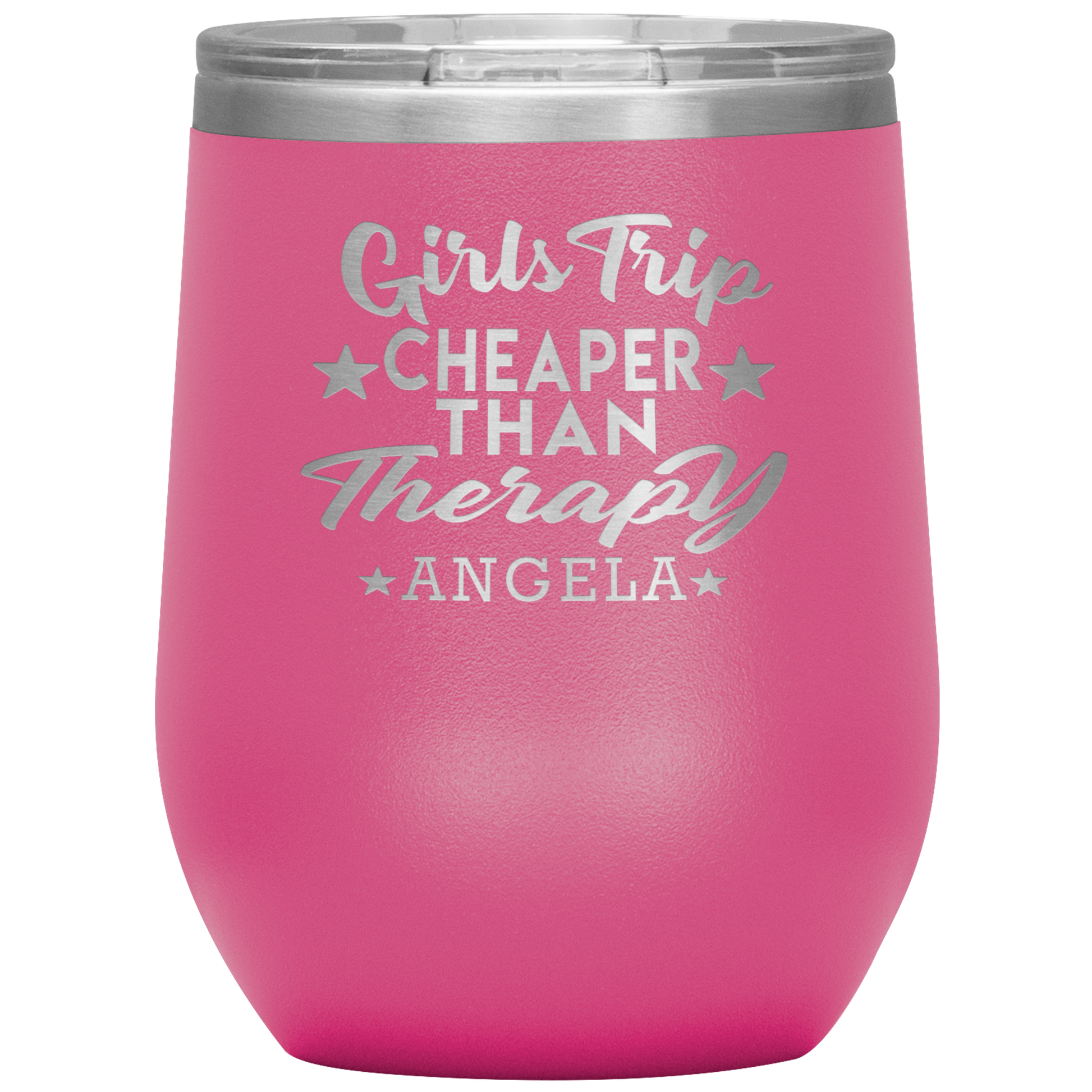 Girls Trip Cheaper Than Therapy Wine Tumbler