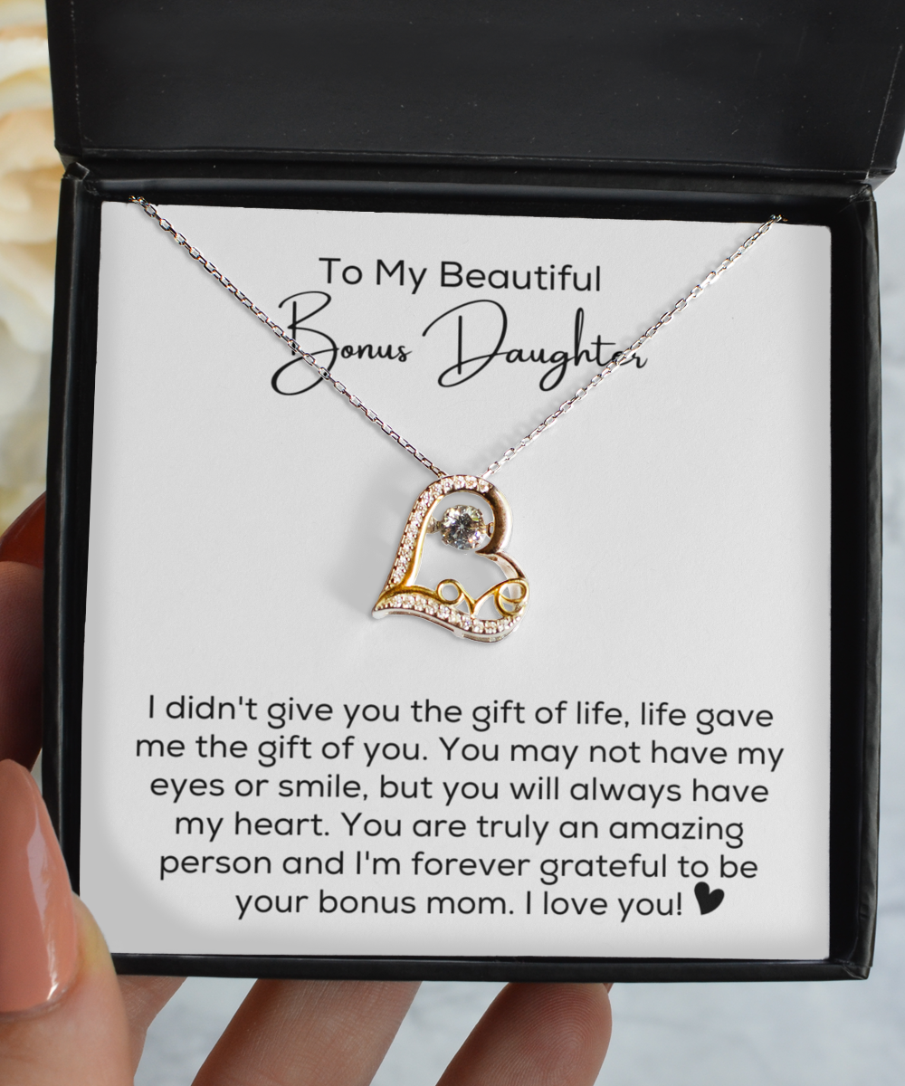 Bonus Mom Christmas Gift - Forever Love Necklace, Gift For Mom, Mom  Christmas Gift, Gift From Daughter, Mom Gift, Necklace For Mom, Christmas  Gifts 