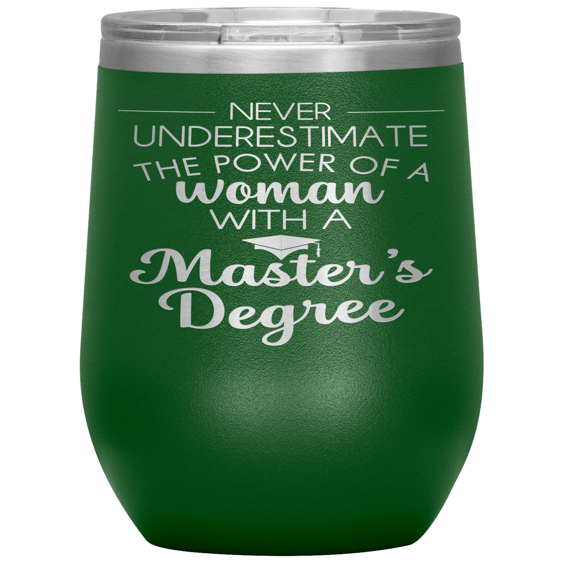 Never Underestimate Woman with Masters Tumbler