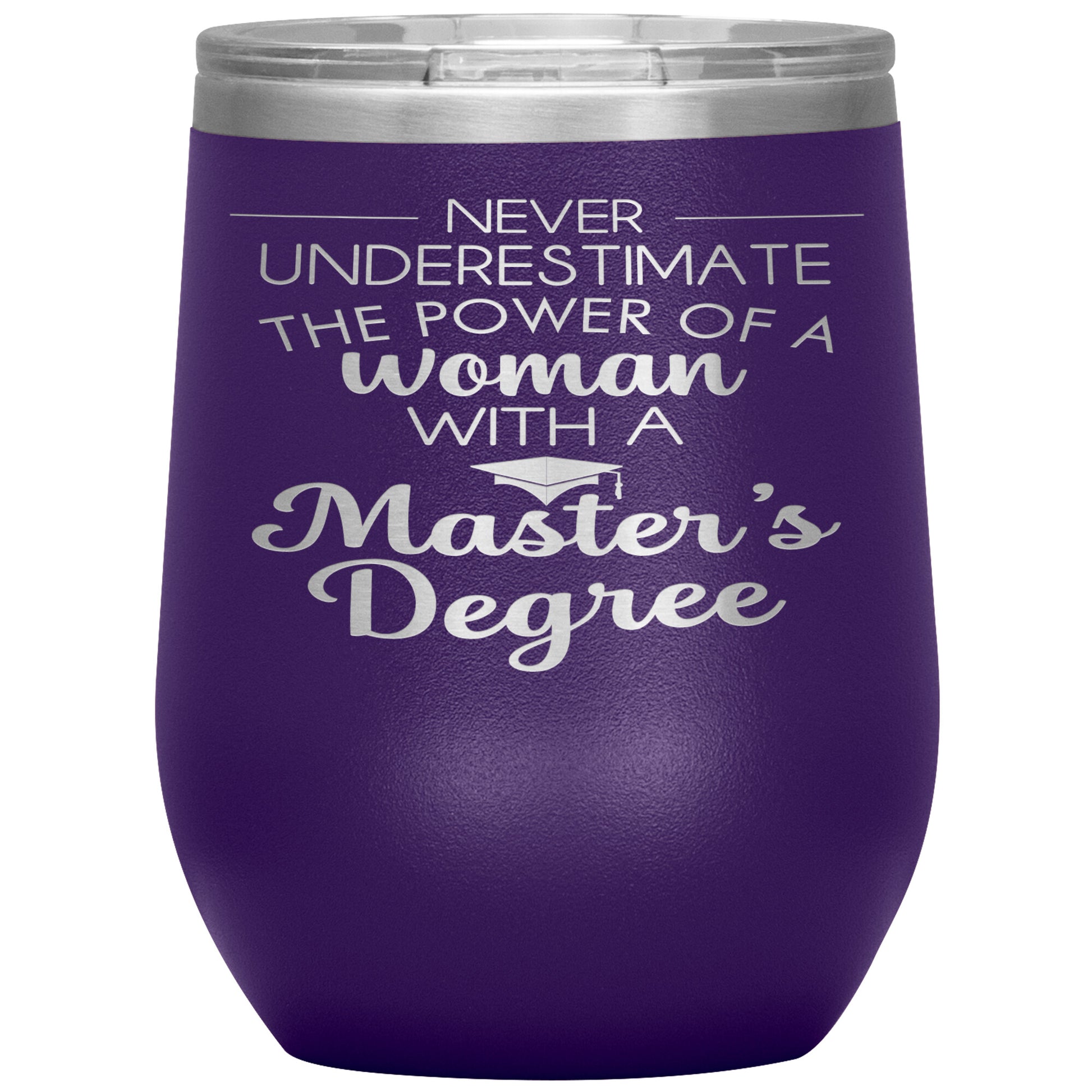 Never Underestimate Woman with Masters Tumbler