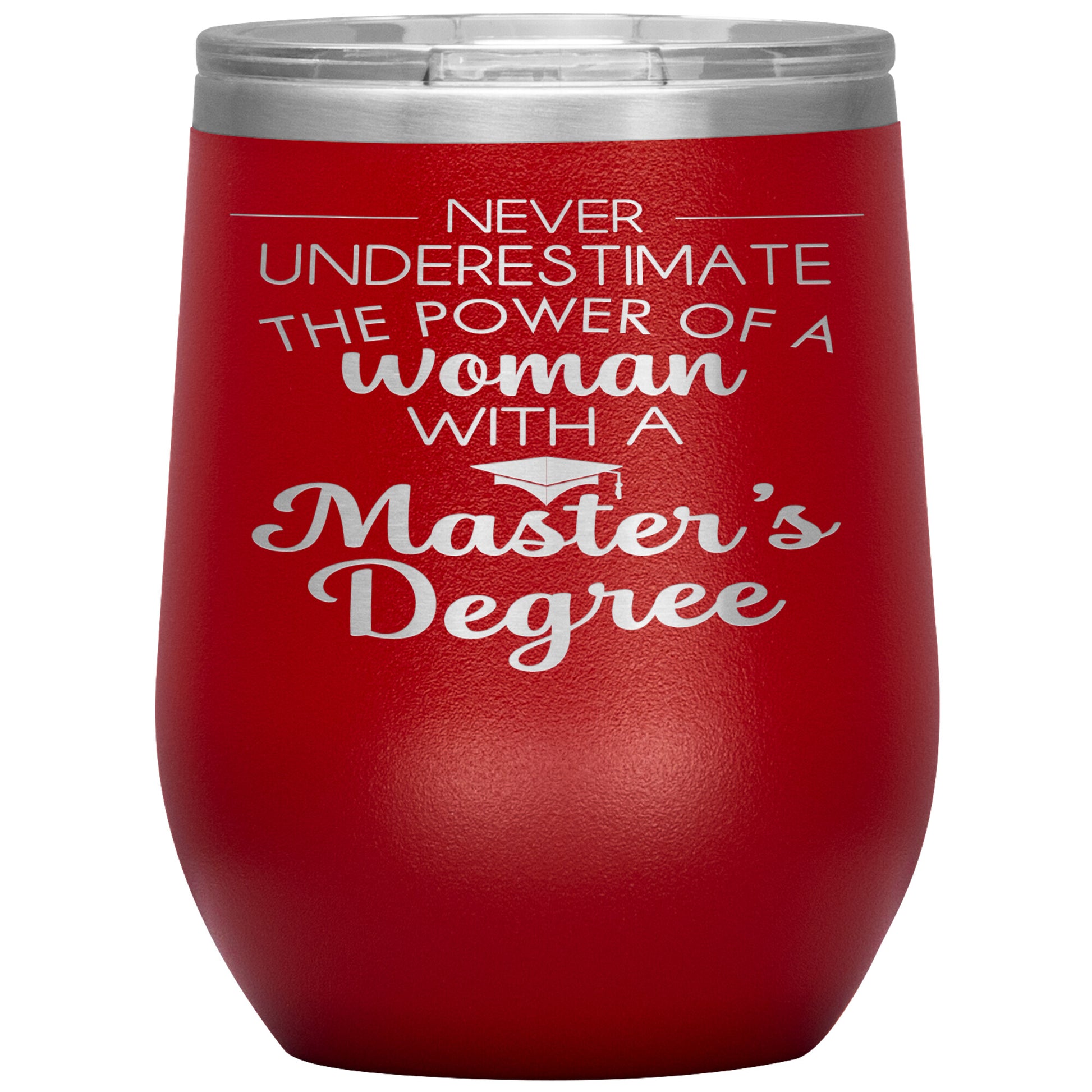 Never Underestimate Woman with Masters Tumbler