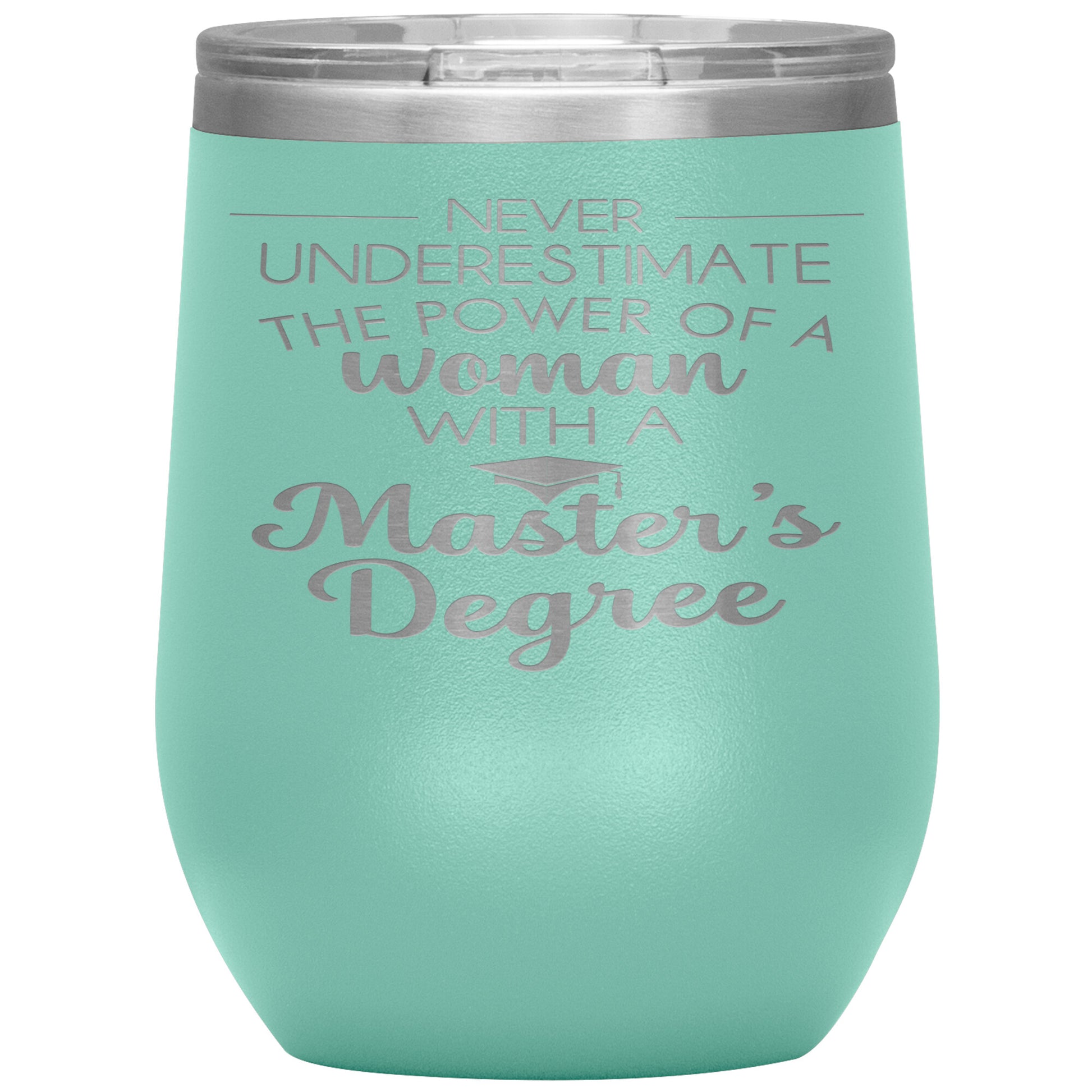 Never Underestimate Woman with Masters Tumbler