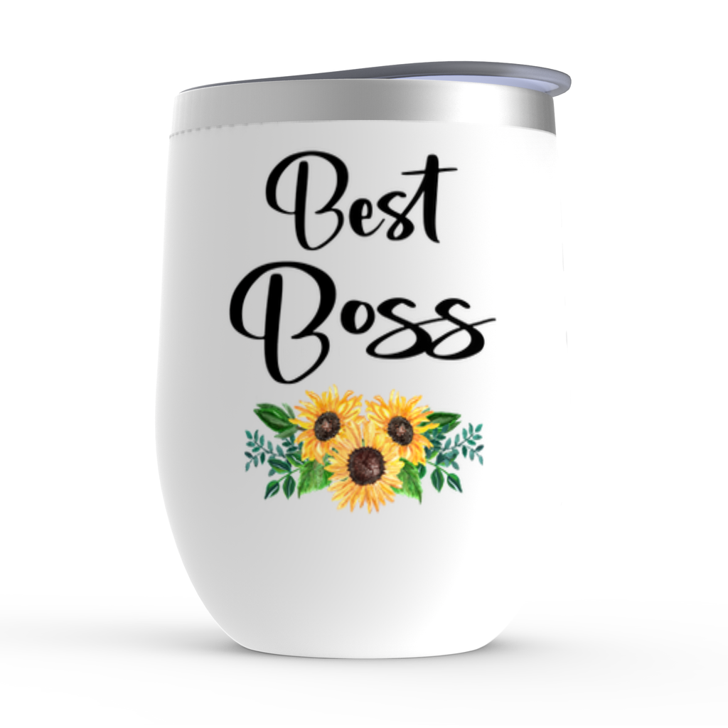 Best Boss Wine Tumbler, Woman Boss Gift, Personalized Boss Retirement, Thank You, or Christmas Gift, Manager Appreciation Mug, Office Gifts