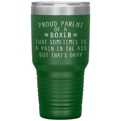 Proud Parent of a Boxer Tumbler