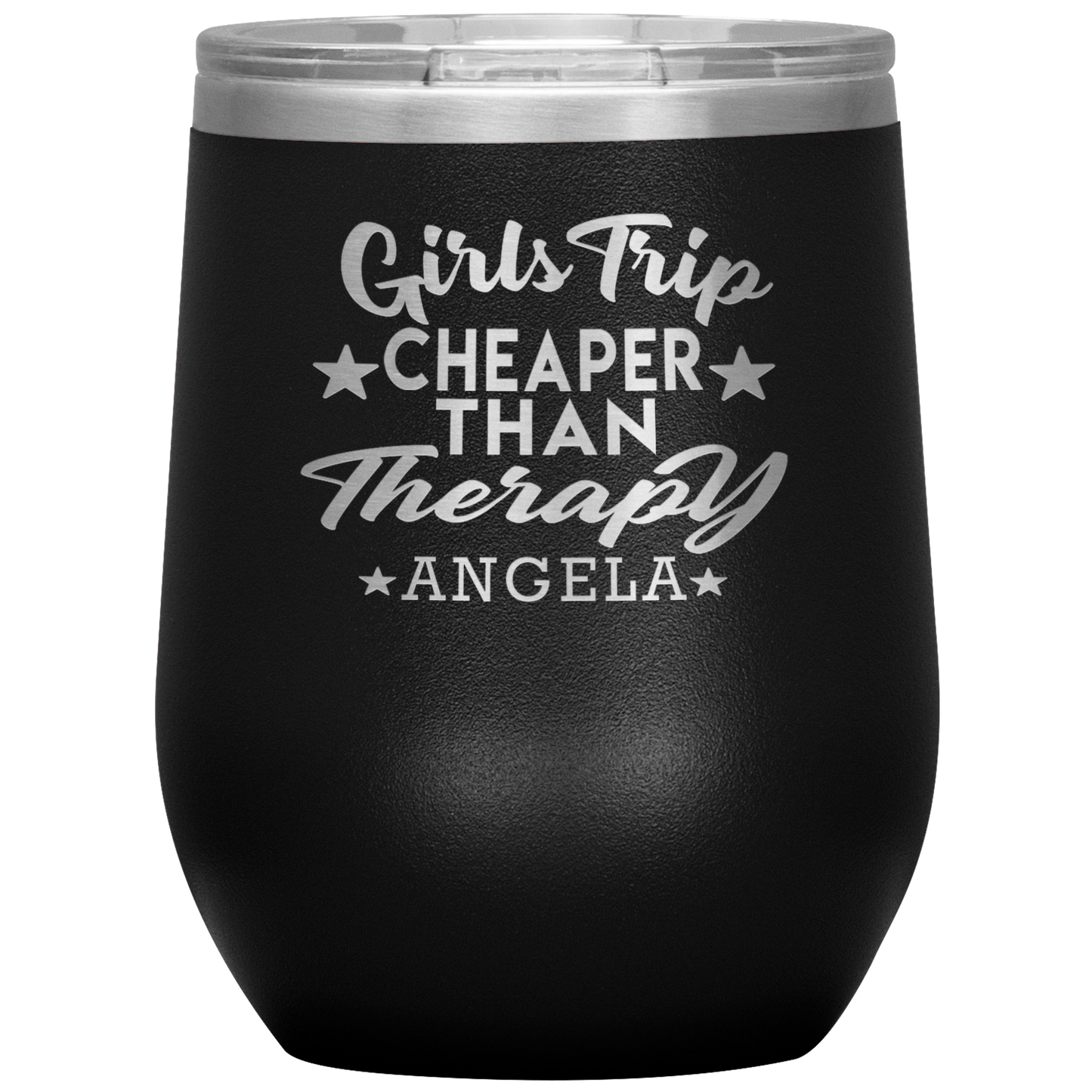 Girls Trip Cheaper Than Therapy Wine Tumbler