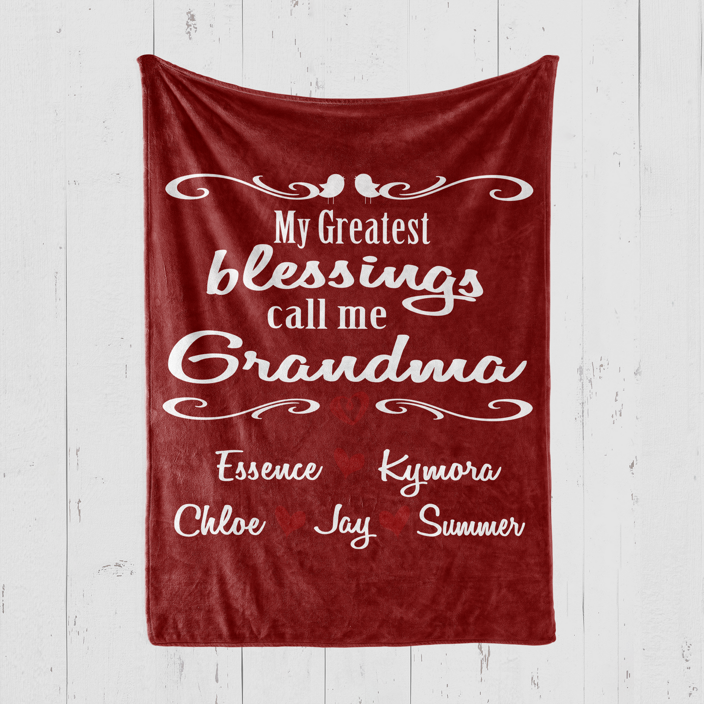 My Greatest Blessings Call Me Grandma Blanket