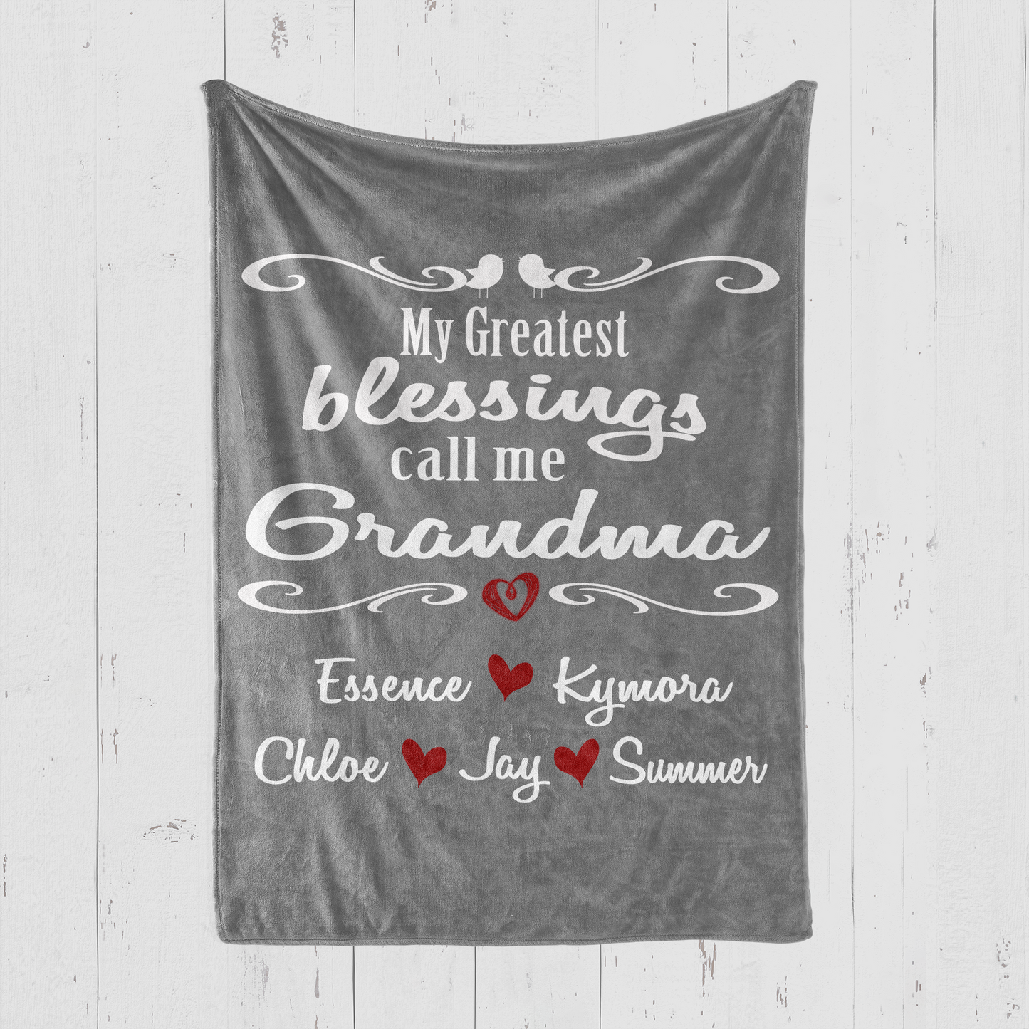 My Greatest Blessings Call Me Grandma Blanket